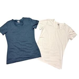 32 Degrees Cool | 2 Pack Women's Medium Short Sleeve Athletic Gym Yoga Shirt